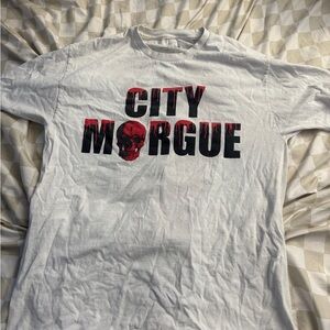 White Morgue City x Vlone tee shirt size L